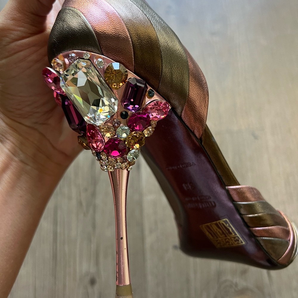 Miu Miu Jeweled Heel Sandals💜